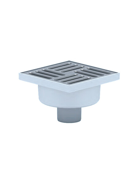 TA5212 Трап 50 вертикальный решетка из нержав стали 150*150