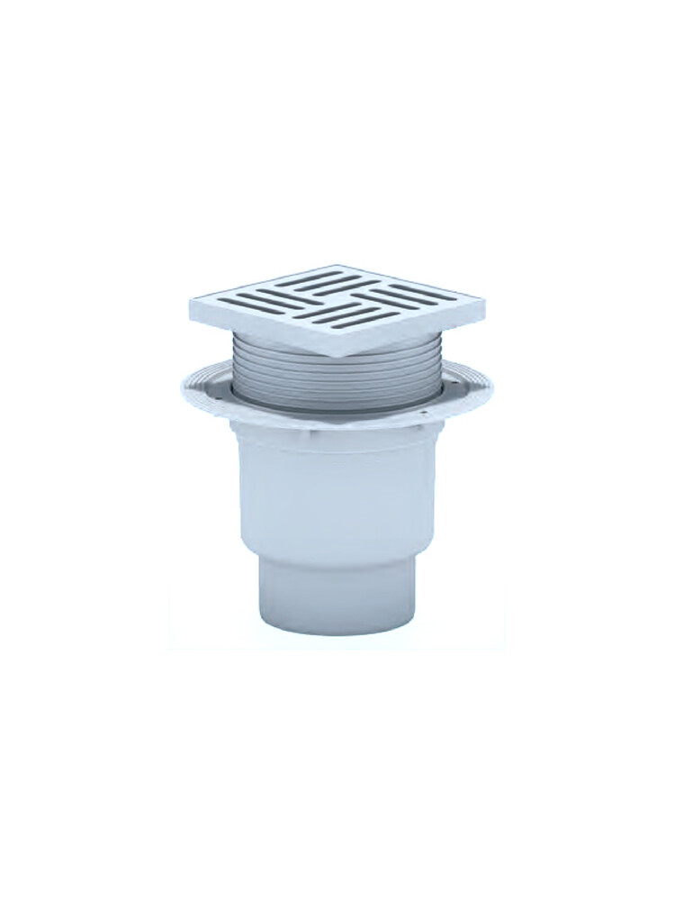 TA1710 Трап 110 вертикальный рег выпуск с реш 15*15 пластик