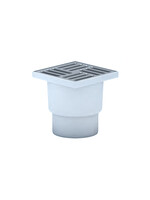 TQ1212 Трап 110 вертикальный н/р реш 15*15 нерж сухой