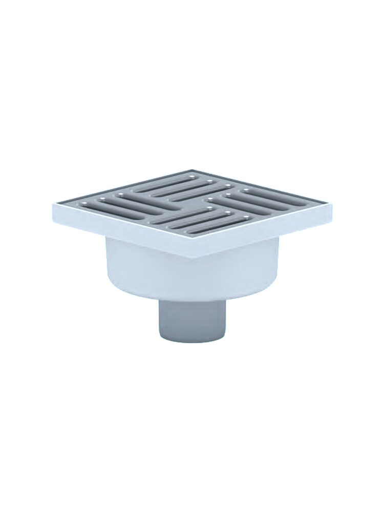 TQ5212 Трап 50 вертикальный н/р реш 15*15 нерж сухой