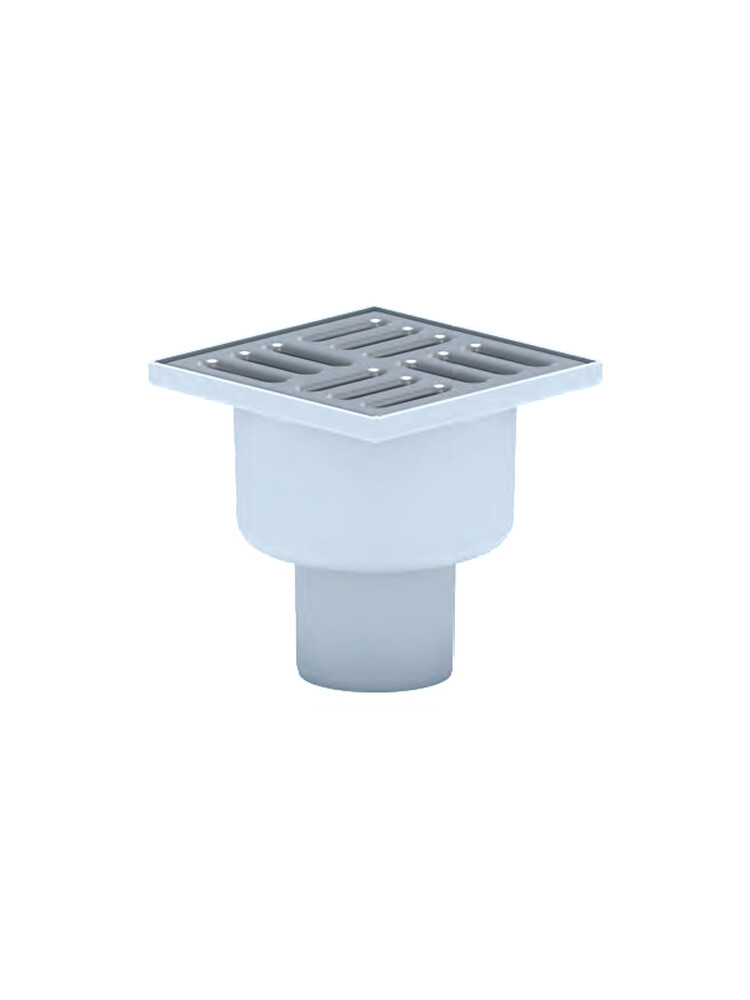 TQ5202 Трап 50 вертикальный н/р реш 10*10 нерж сухой