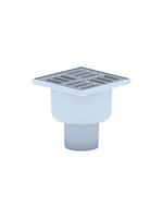 TQ5202 Трап 50 вертикальный н/р реш 10*10 нерж сухой