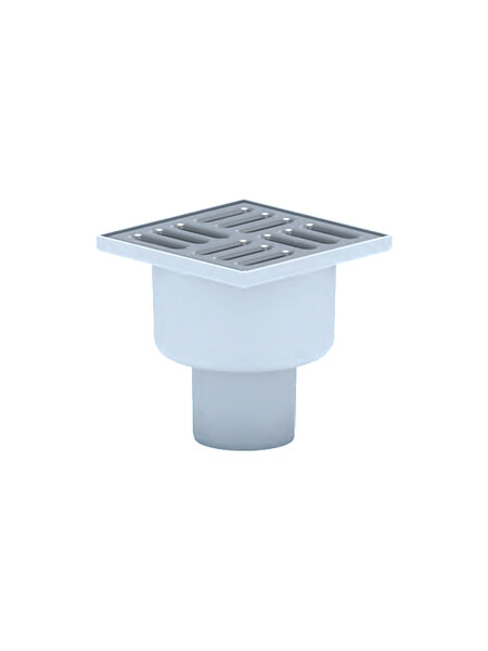 TQ5202 Трап 50 вертикальный н/р реш 10*10 нерж сухой