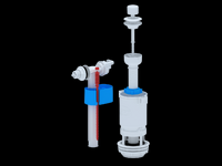 WC4050 Арматура с бок подв шток пластик эконом АНИ Пласт