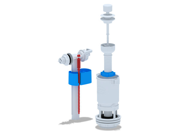 WC4050 Арматура с бок подв шток пластик эконом АНИ Пласт