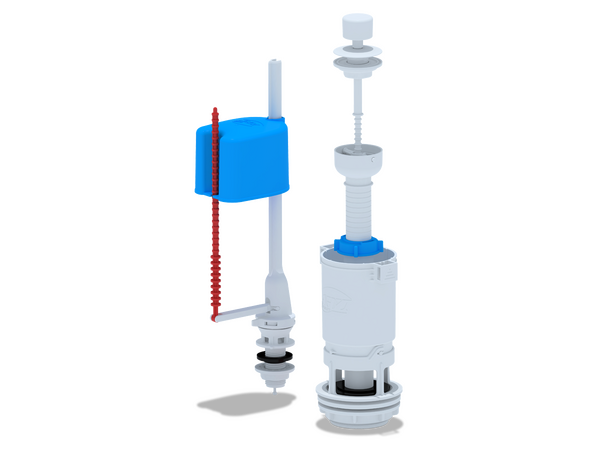 WC4550 Набор с нижней подводкой 1/2 пластик ШТОК эконом АНИ Пласт