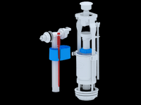 WC6050 Арматура с бок подв 1/2 пласт эконом кнопка белая АНИ Пласт
