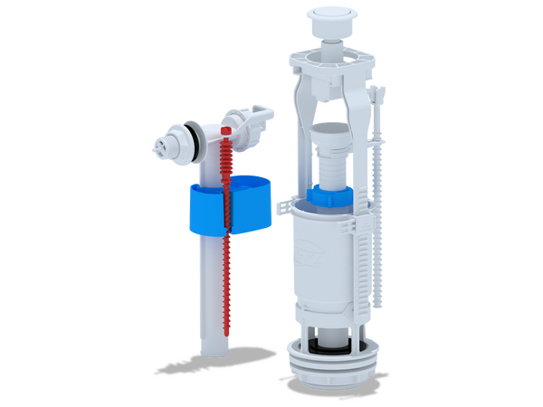 WC6050 Арматура с бок подв 1/2 пласт эконом кнопка белая АНИ Пласт