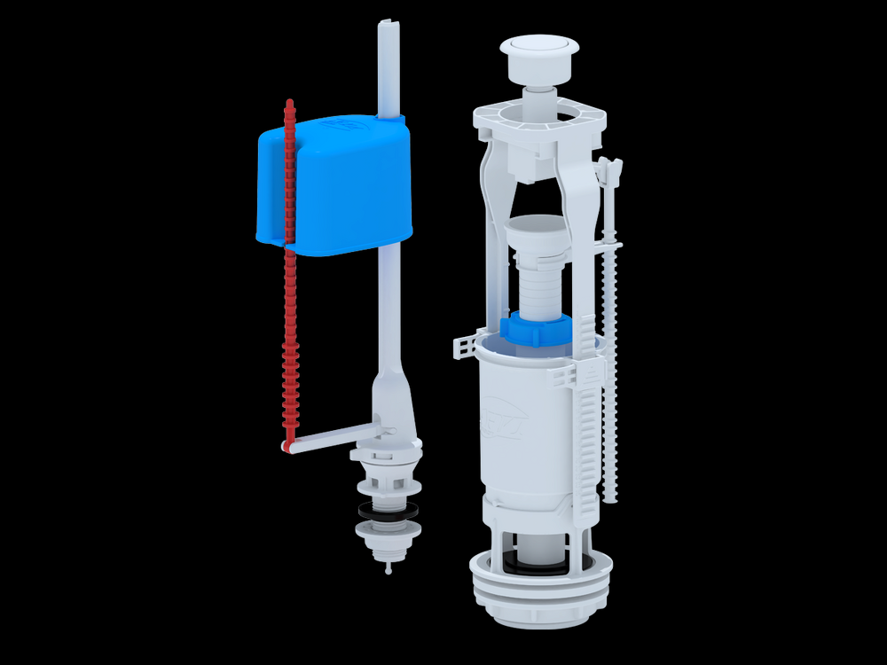 WC6550 Арматура с нижн подв 1/2 пласт эконом АНИ Пласт