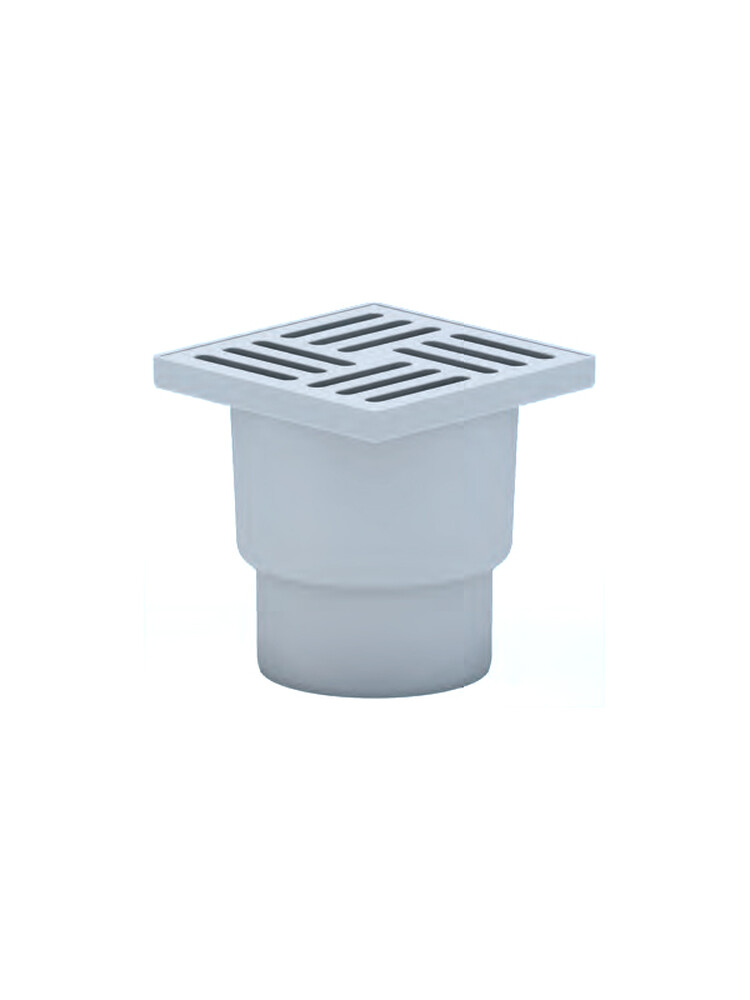 TA1210 трап 110 вертикальный с решеткой из пластика 15*15