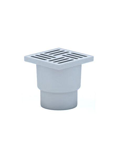 TA1210 трап 110 вертикальный с решеткой из пластика 15*15