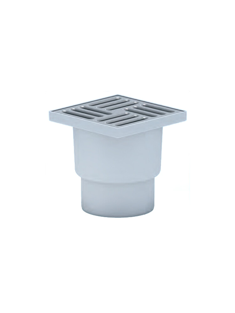 TA1212 трап 110 вертикальный с решеткой из нерж стали 15*15