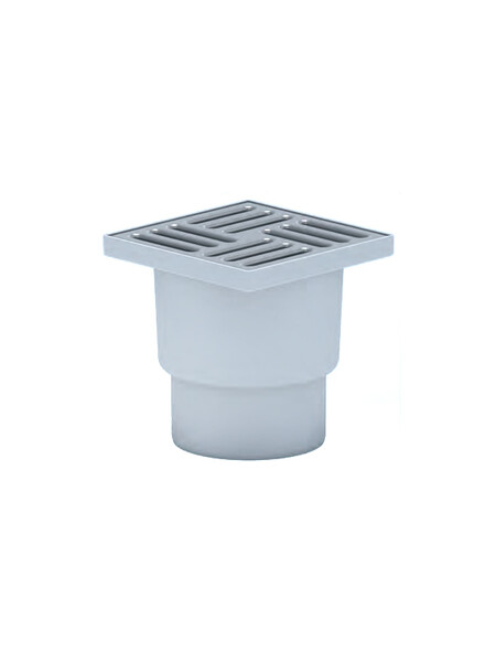 TA1212 трап 110 вертикальный с решеткой из нерж стали 15*15