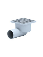 TA5102 Трап 50 горизонт с решеткой из нерж стали 10*10