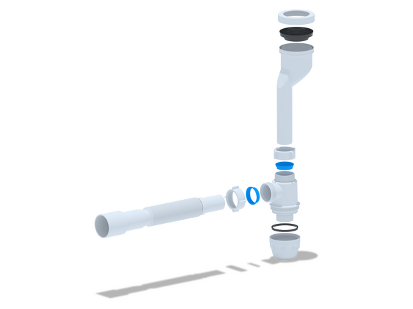 U1016 Сифон для писуара с трубой 32*40/50 АНИ Пласт