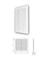 Решетка вентиляционная DOSPEL 130*130 (D/140 W) (007-0169)