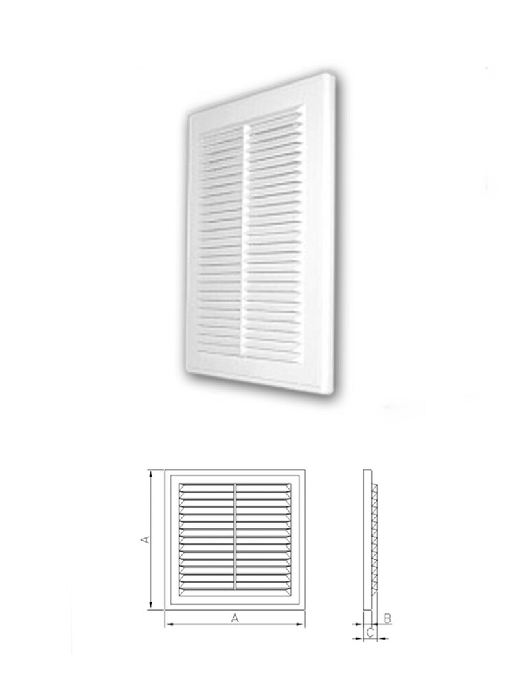 Решетка вентиляционная DOSPEL 250*250 (разъемная) (D/250 RW) (007-0178)