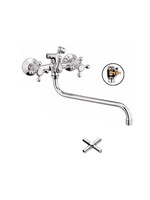 Смеситель Ванна Lemen 1/2 м/к Крест классик (S 2111А)