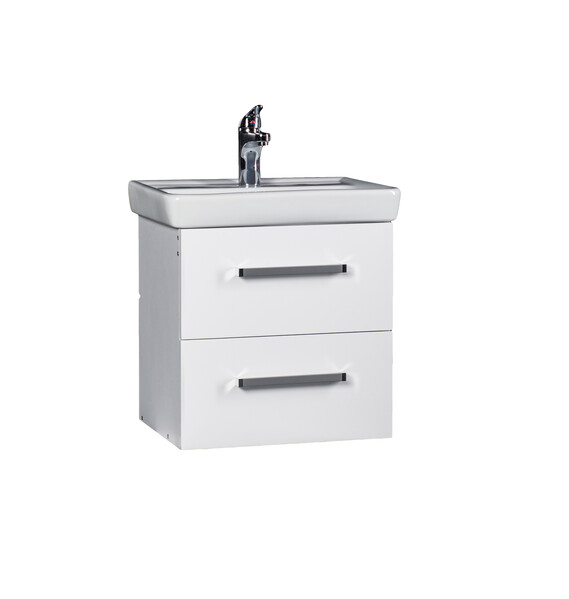 Подстолье подвесное SANTREK HOME "Евро-55" (Белый) 2 ящика под умывальник "Тигода-55 МИНИ" 500*465*376