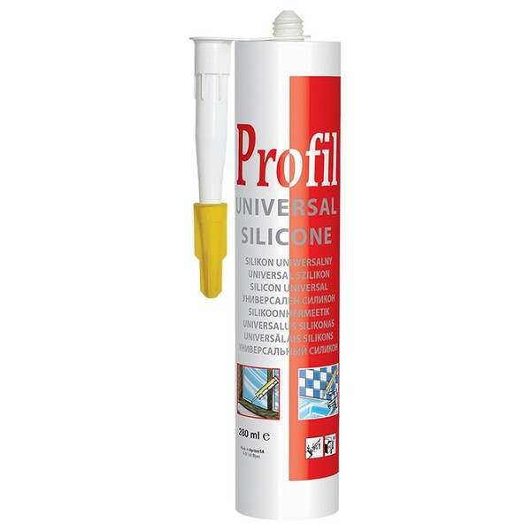 Силикон санитарный SOUDAL Профиль белый 15*280 мл (арт. 124252)