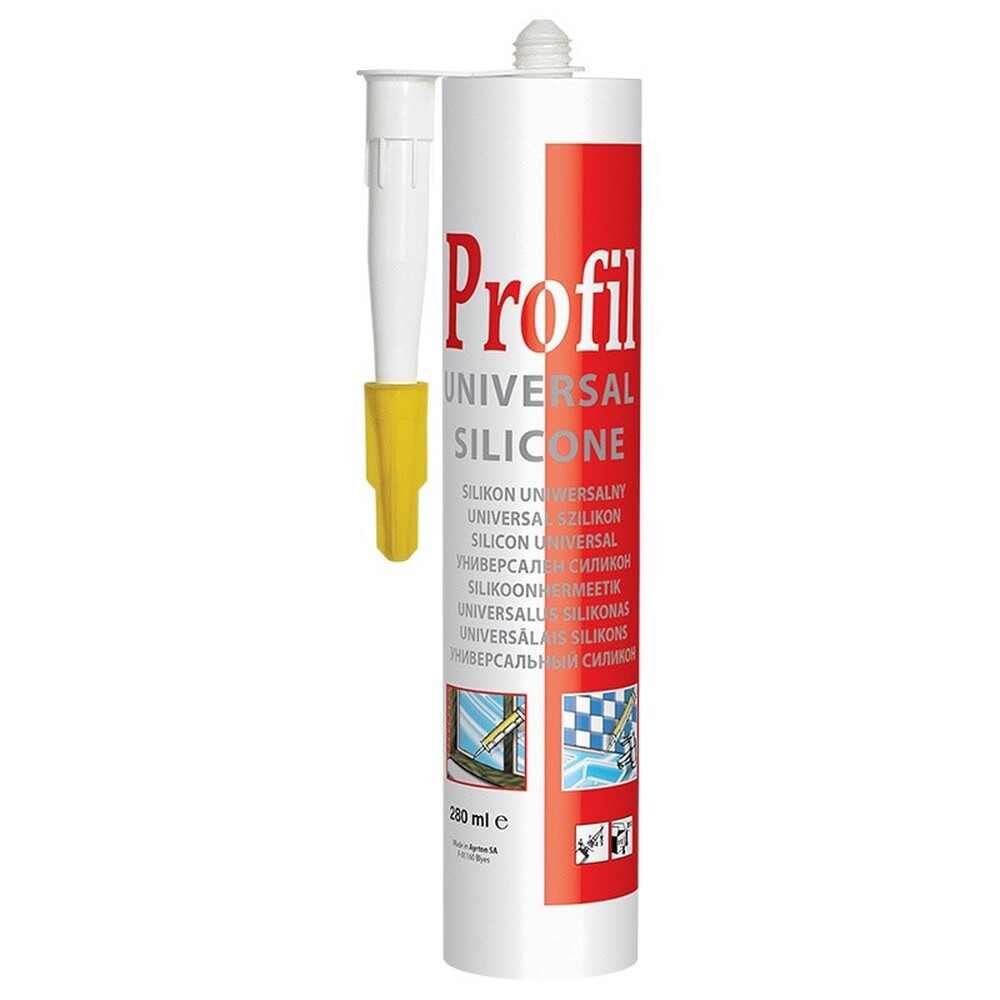 Силикон универсальный SOUDAL Профиль прозрачный 15*280 мл (арт.123081)
