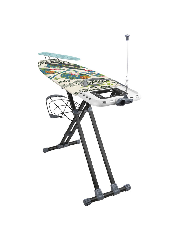 Гладильная доска "Валенсия 1" р-р123,5х46см (Метал.каркас, подст.под утюг/генерат,полка д/белья) НВ1*