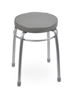 Табурет Фабрик 1 КРУГ винилискожа Темно-серый ТФ01/ТС NIKA