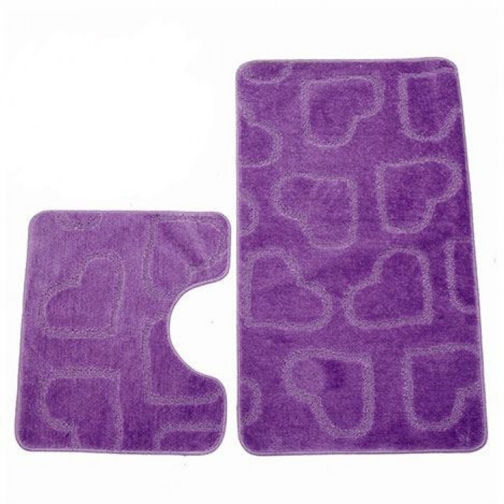 Коврик д/ванны 2 предм. ZALEL 55х85 сиреневый Турция