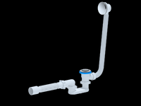 EС055 Сифон АНИ Пласт д/в клик-клак, плоск. с вып и перел, г/т 375*40*50