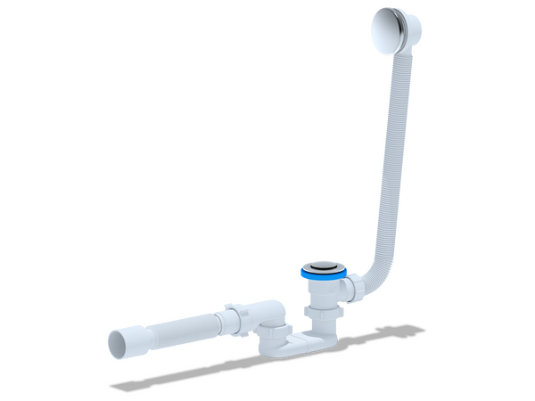 EС055 Сифон АНИ Пласт д/в клик-клак, плоск. с вып и перел, г/т 375*40*50