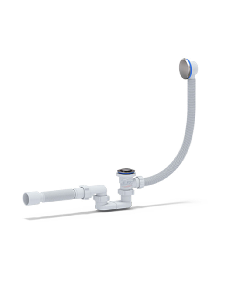 EСS055 Сифон АНИ Пласт д/в клик-клак, пл с вып и перел, г/т 375*40*50 (сетка)