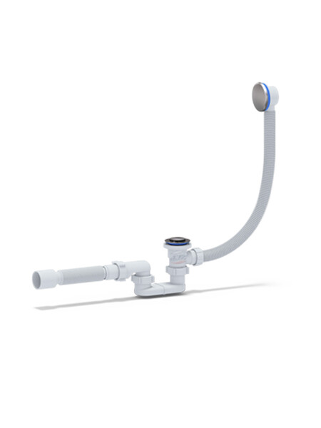 EСS055 Сифон АНИ Пласт д/в клик-клак, пл с вып и перел, г/т 375*40*50 (сетка)