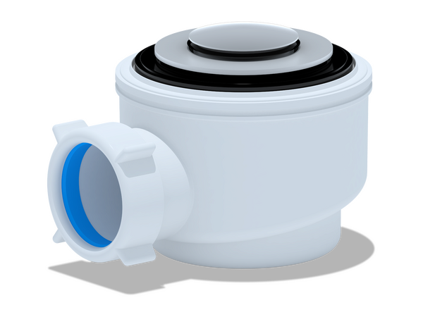 E410CLS Сифон для душевого поддона АНИ Пласт 1 1/2 * 50 хром клик-клак (сетка)