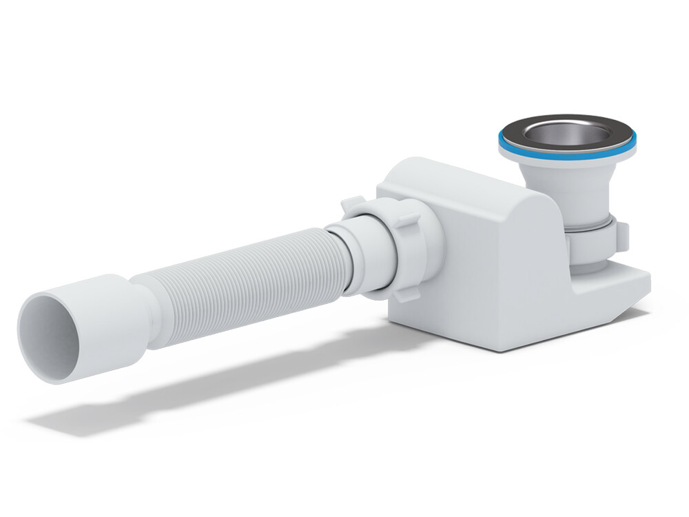 E615 Сифон АНИ Пласт "Бриг" для душ поддона плоский 1 1/2*40 с г/т 40*50