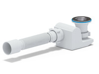 E615 Сифон АНИ Пласт "Бриг" для душ поддона плоский 1 1/2*40 с г/т 40*50