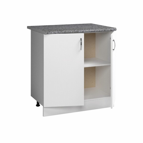 Рабочий стол 60 цвет Белый столешница Гранит SANTREK HOME (ЛДСП)