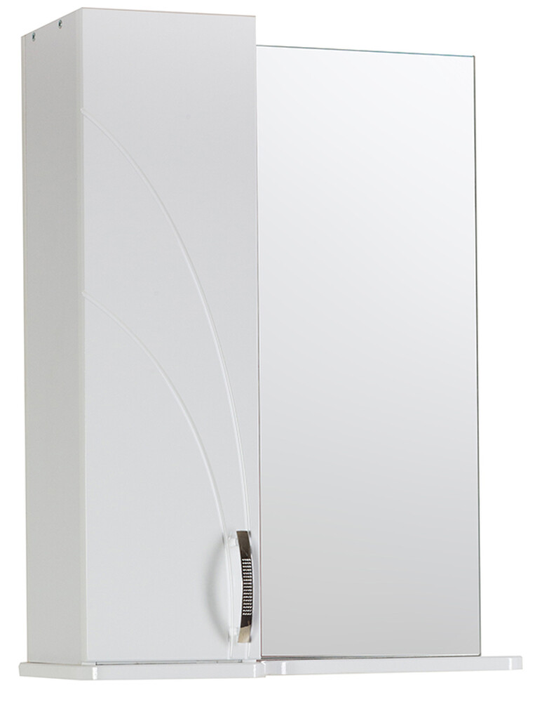 Зеркало-шкаф SANTREK HOME "Венеция" (Белый) Левый 570х717х230