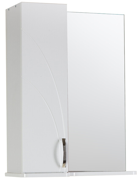 Зеркало-шкаф SANTREK HOME "Венеция" (Белый) Левый 570х717х230
