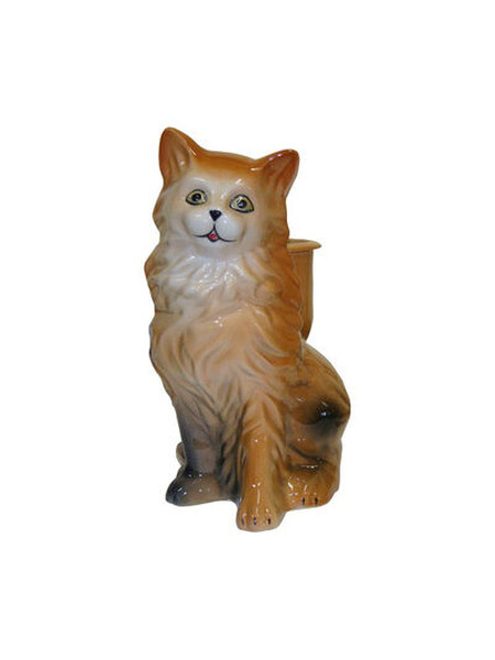 Подставка под ёрш (+ ершик) "Кошка" рыжая