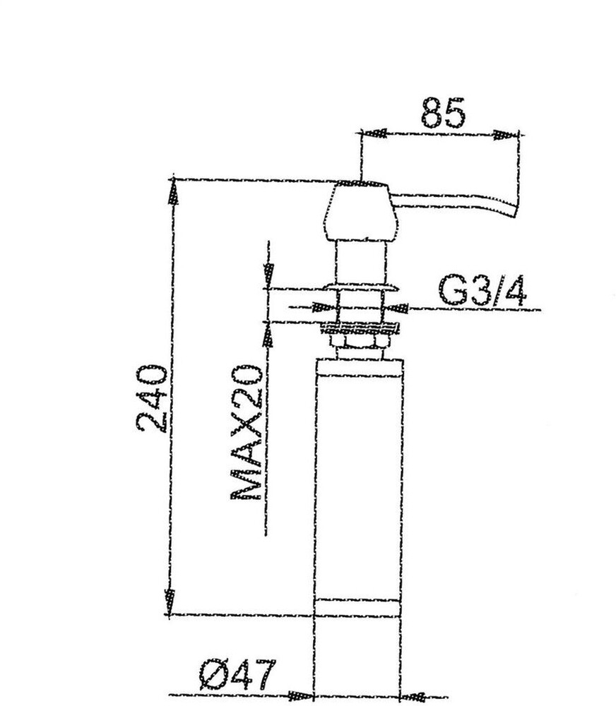 405/F Дозатор для жидкого мыла FRAP (ХРОМ)