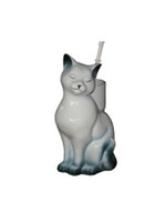 Подставка под ёрш (+ ершик) "Кошка" белая