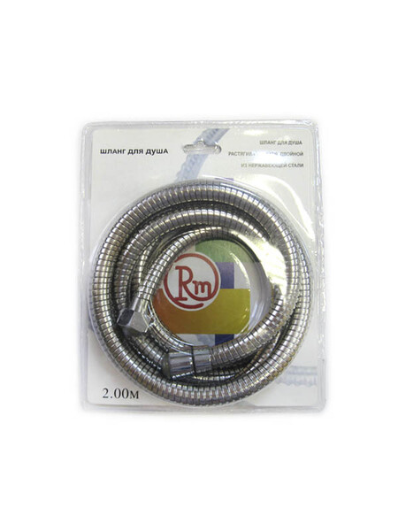 Шланг душевой имп/имп 2.00 м RM растягивающийся на блистере