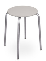 Табурет Эконом КРУГ винилискожа Серый ТЭ2/С NIKA