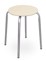 Табурет Эконом КРУГ винилискожа Слоновая кость ТЭ2/СК NIKA