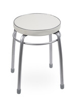 Табурет Фабрик 1 КРУГ винилискожа Светло-серый ТФ01/СС NIKA