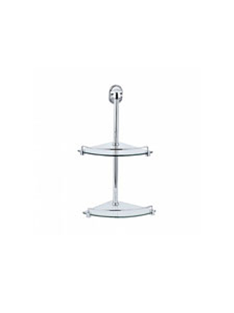 1921-2/L Полка 2-ая угловая хром/стекло