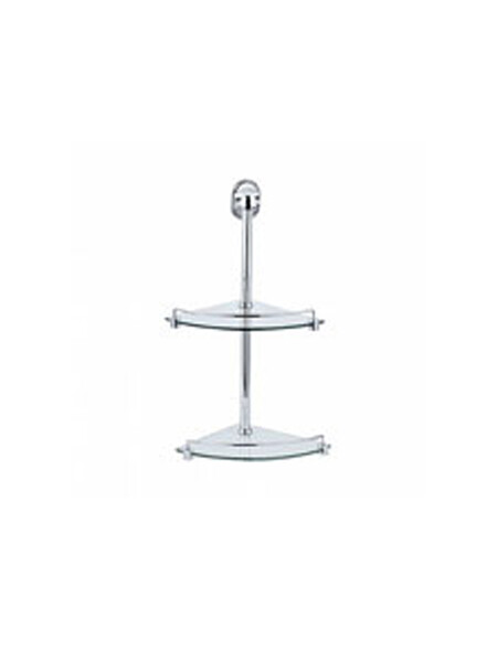 1921-2/L Полка 2-ая угловая хром/стекло