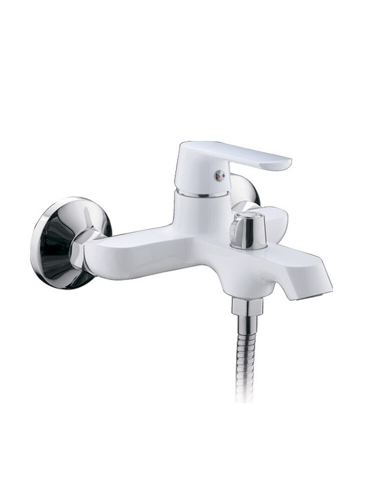 3231 Смеситель Ванна Frap шар.d-35 кор нос (белый/хром)