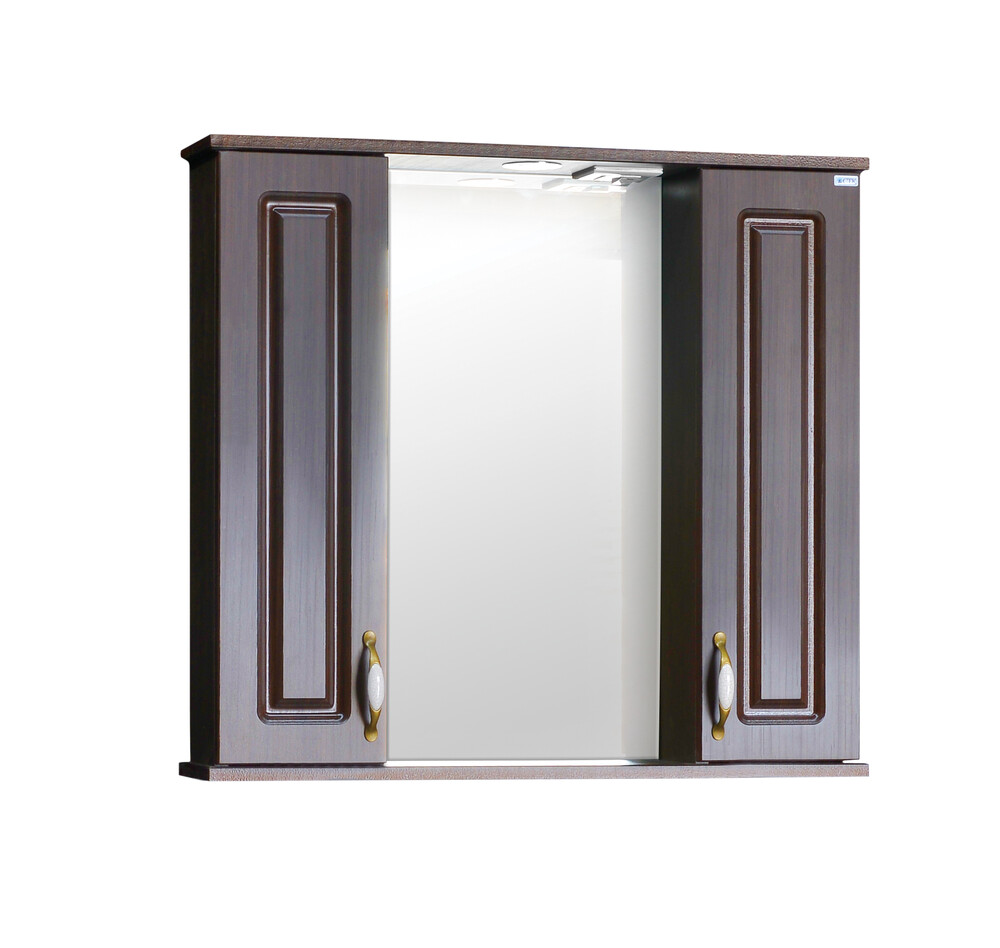 Зеркало SANTREK HOME "Лаура 80" (Венге) с подсветкой 800х760х165 *