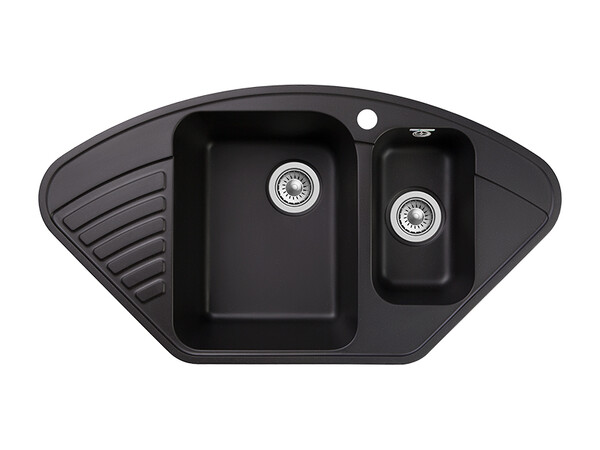 Мойка для кухни GranFest QUARZ GF-QUARZ 14 1,5 чаша 930*500 мм без сифона (14 черный)
